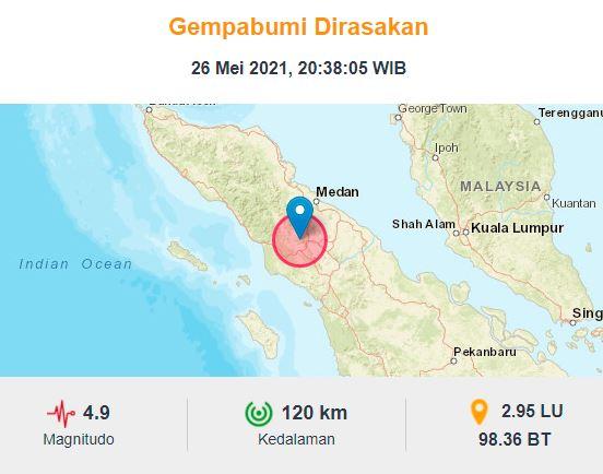 Gempa Terkini M 4,9 di Karo, BMKG: Hati-Hati Gempa Susulan 
