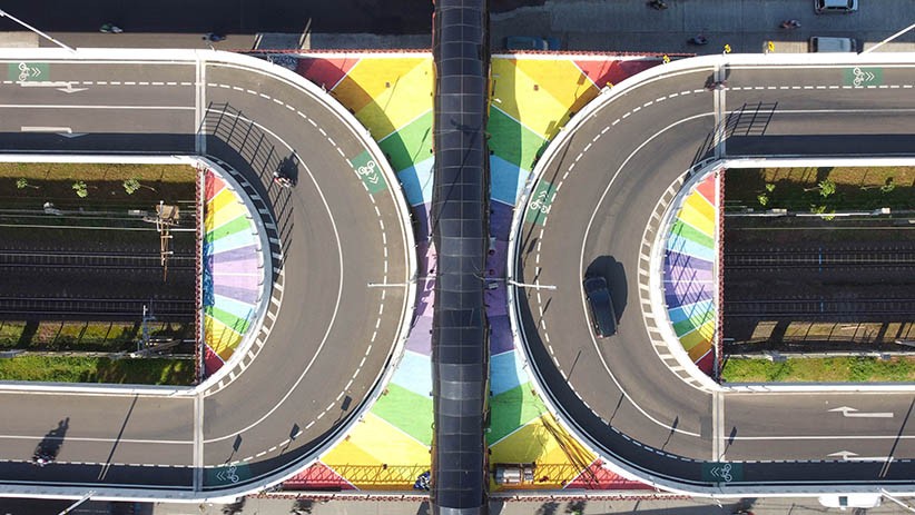 Foto dari Udara Flyover Tapal Kuda Tanjung Barat - Bagian 2