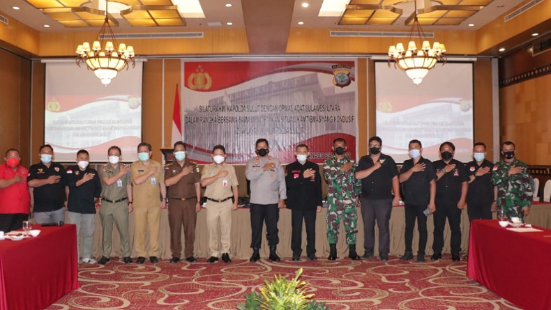 Bangun Mitra Kerja, Kapolda Sulut Apresiasi Peran Ormas Adat 
