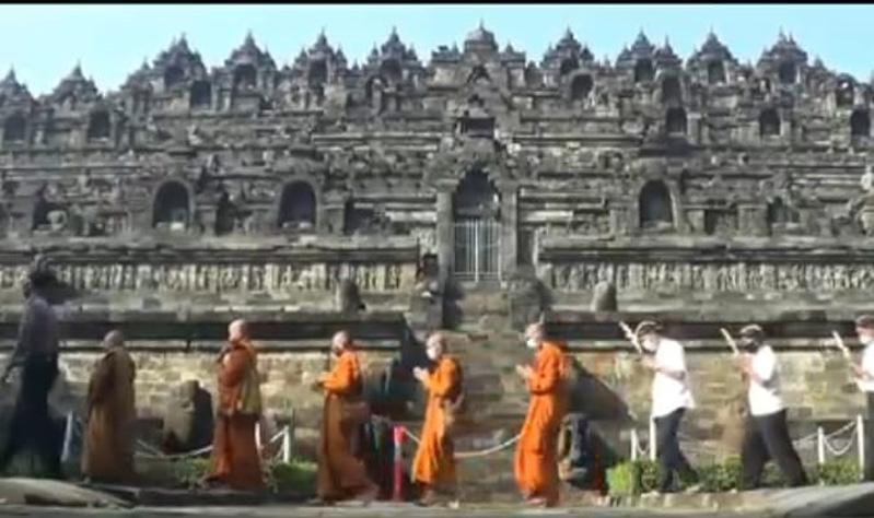 Gelar Hari Uposatha Mandala Puja, Umat Buddha Doakan Indonesia Segera Bebas Covid-19