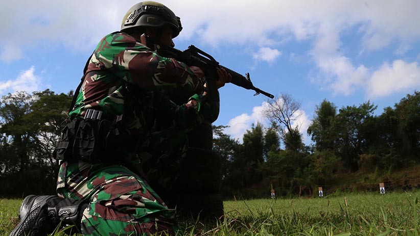 Aksi Prajurit Marinir Gunakan Senapan Serbu SS2-V2 Menembak Jarak 100 Meter - Bagian 3