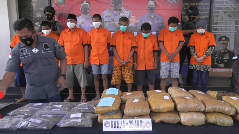 8 Bandar Sabu dan Ganja Jaringan Aceh Ditangkap di Tangsel