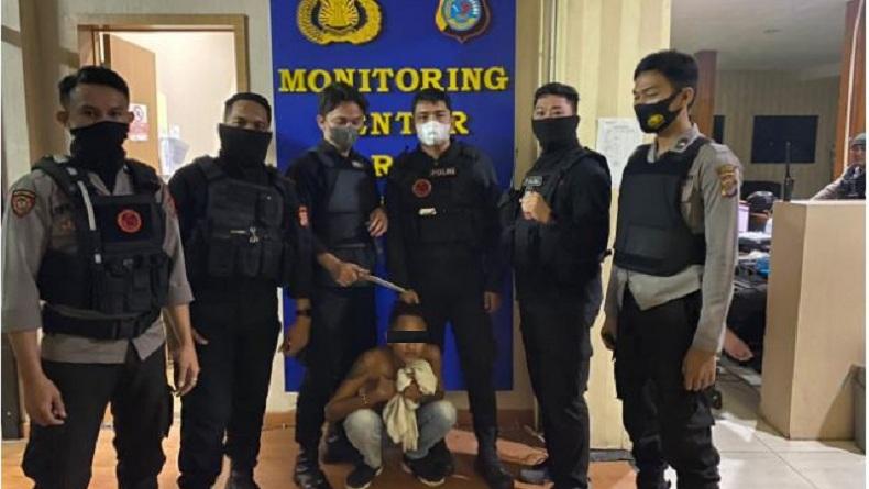 Berkendara Bawa Pisau, Pemuda Pengangguran di Manado Ditangkap Patroli Polisi
