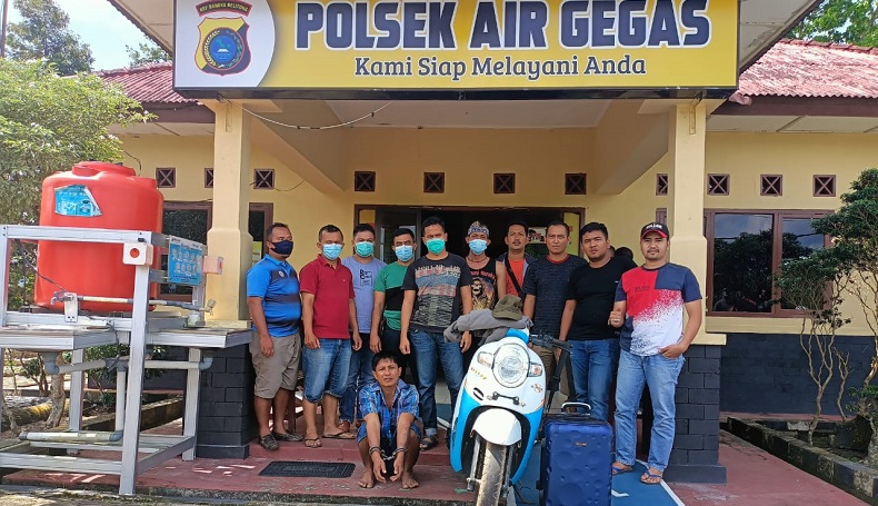 Motor Pemerintah Desa Sukajaya Bangka Selatan Digunakan untuk Antar Maling