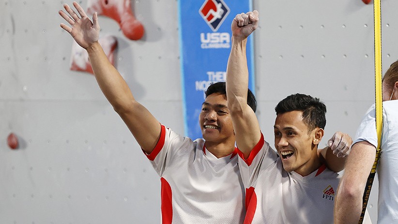 Hebat, Atlet Panjat Tebing Indonesia Pecahkan Rekor Dunia di Amerika Serikat - Bagian 1