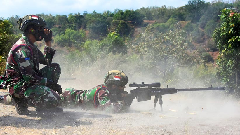 Ngeri, Sniper Marinir TNI AL Tembak Musuh di Hutan Baluran - Bagian 1