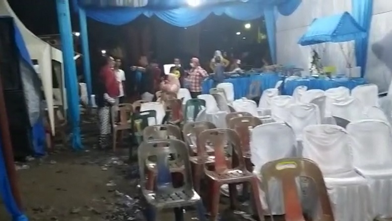 Polisi Bubarkan Pesta Pernikahan di Jalan Gaharu Medan