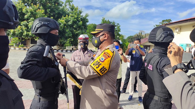 Kapolres Tual Lantik 10 Personel Terbaik Jadi Timsus Elang