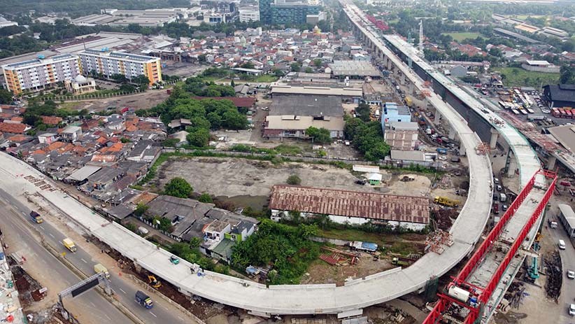 Penampakan dari Udara Progres Pembangunan Tol Kelapa Gading - Pulo Gebang - Bagian 2