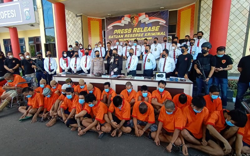 Polisi Tangkap 59 Pelaku Curat hingga Pembunuhan di Palembang