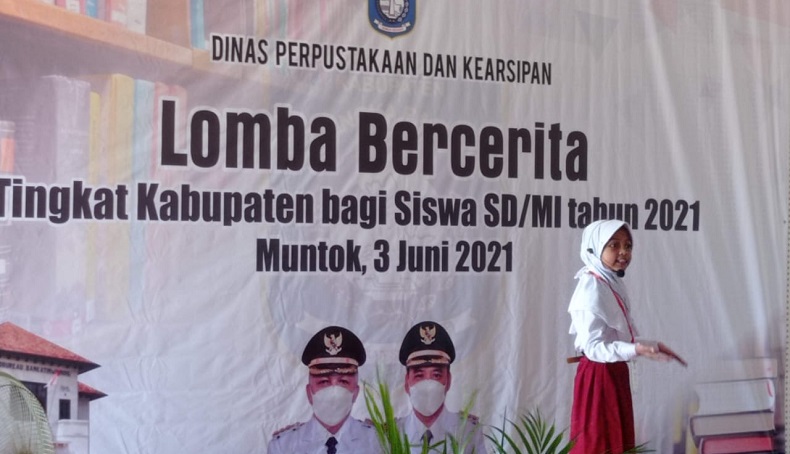 Tingkatkan Budaya Literasi Anak, Dinas Perpustakaan Bangka Barat Gelar Lomba Cerita