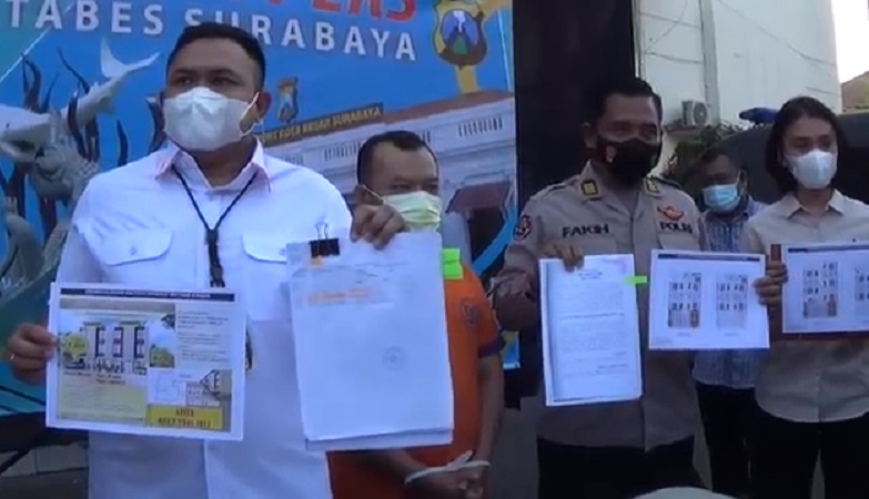 Polisi Bongkar Penipuan Investasi Properti di Surabaya Senilai Rp11 Miliar 
