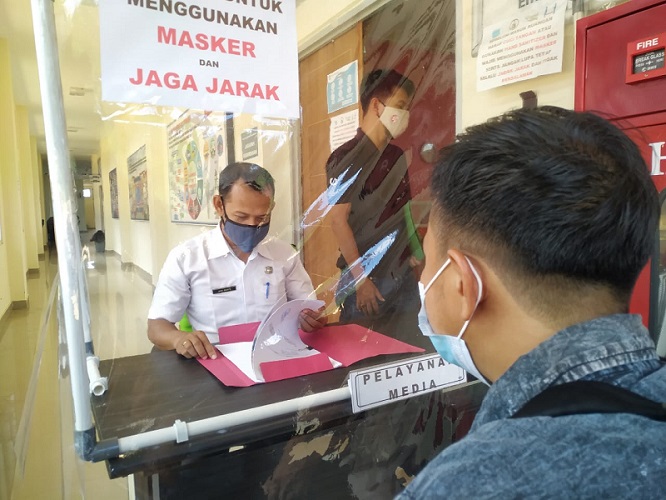 Diskominfotik Anambas Terapkan Protokol Kesehatan dalam Melayani Masyarakat 