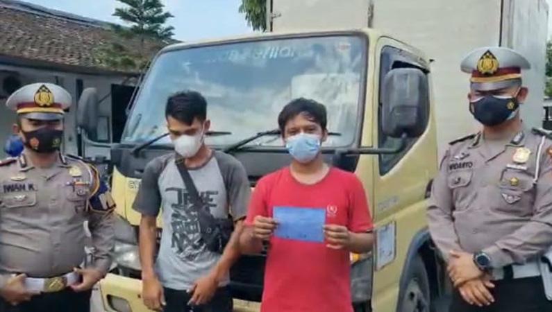 Viral Truk Boks Ugal-ugalan Di Boyolali, Sopir Dan Kenek Diamankan Polisi