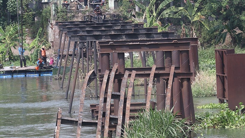 Penampakan Jembatan Bersejarah Peninggalan Belanda Usia 123 Tahun Dibongkar