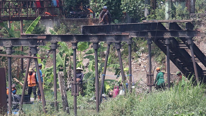 Penampakan Jembatan Bersejarah Peninggalan Belanda Usia 123 Tahun Dibongkar - Bagian 2