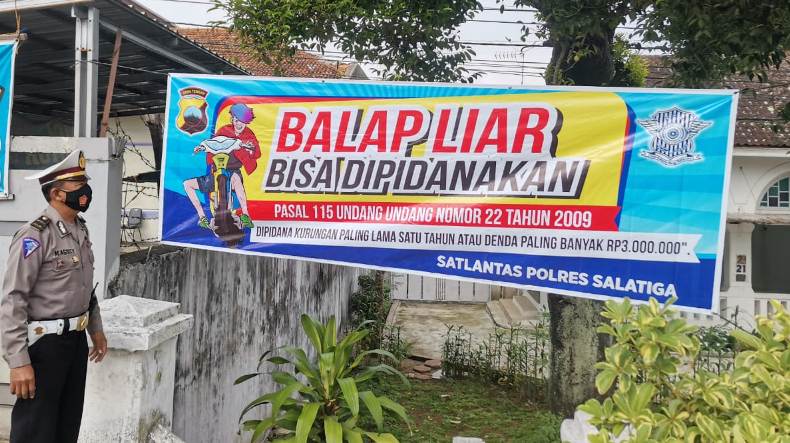Catat, Balap Liar di Jalan Raya Salatiga Bisa Dijerat Pidana 
