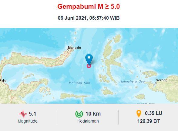 Gempa Terkini di Ternate M5,1, BMKG: Hati-Hati Gempa Susulan