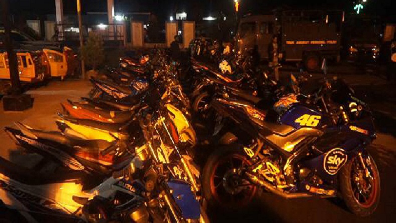 Puluhan Motor Disita, Polisi Jaring Pengendara Mabuk hingga Bocah Tak Pakai Helm