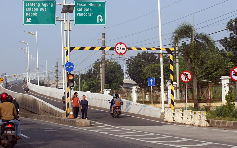 Flyover Tapal Kuda Lenteng Agung Dibuka Permanen, Begini Penampakannya - Bagian 2