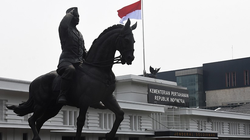 Penampakan Patung Bung Karno Menunggang Kuda di Kementerian Pertahanan - Bagian 1