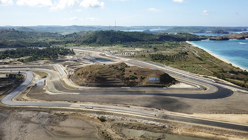Foto dari Udara Tikungan ke-10 Sirkuit Mandalika - Bagian 3
