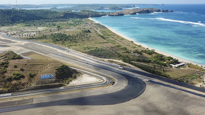 Foto dari Udara Tikungan ke-10 Sirkuit Mandalika - Bagian 1