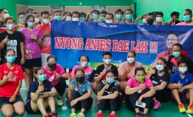 Atlet Bulu Tangkis Soloraya Dukung Anies Baswedan Maju di Pilpres 2024