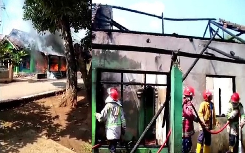 Api Kompor Sambar Bensin, Rumah di Cirebon Ludes Terbakar, Suami-Istri Terluka