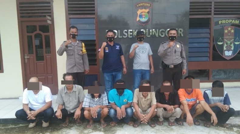 Main Judi Koprok,  Bapak-Bapak di Lampung Tengah Digerebek Polisi