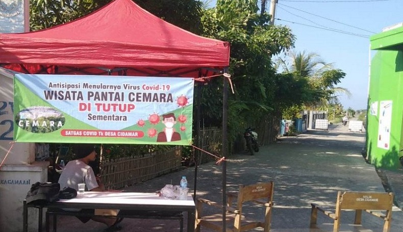 Belasan Pedagang dan Warga Positif Covid-19, Pantai Cemara Cidaun Cianjur Ditutup