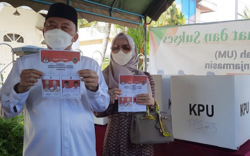 Cawagub Kalsel Muhidin Jadi Satu-satunya Kandidat yang Ikut Nyoblos Ulang