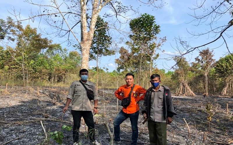 Lahan Warga di OKU Terbakar, BPBD: Diduga karena Puntung Rokok 