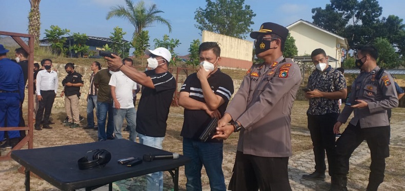 Kapolres Ajak Forkopimda Bangka Barat Latihan Menembak
