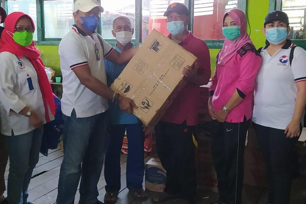 Dapat Bantuan dari Partai Perindo, Begini Respons Korban Kebakaran di Tanjab Timur