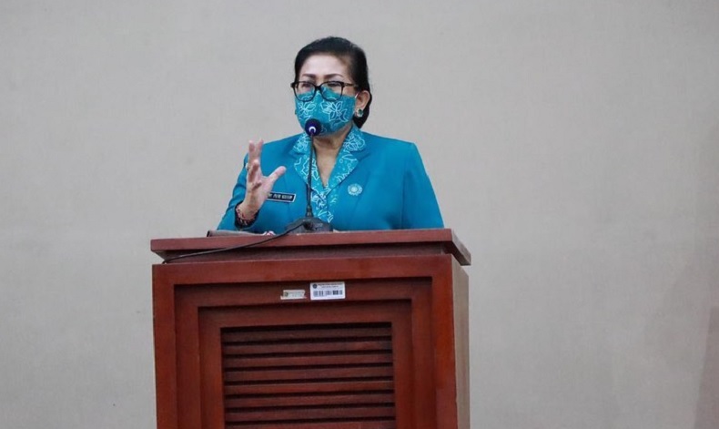 Putri Koster Ajak Warga Bali Disiplin Prokes agar Perekonomian Cepat Pulih