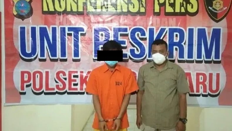 Kantongi Sabu, Tukang Bangunan Ditangkap di Jalan Jermal Medan