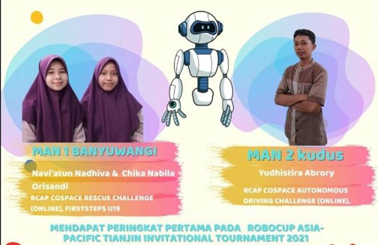 3 Siswa Madrasah Juara Pertama Kompetisi Robot Asia Pasifik, Satu dari MAN 2 Kudus