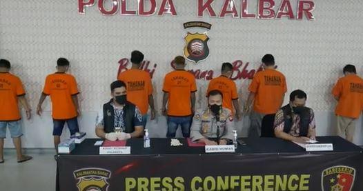 8 Preman Pemalak Pengemudi Speedboat di Pelabuhan Pontianak Ditangkap