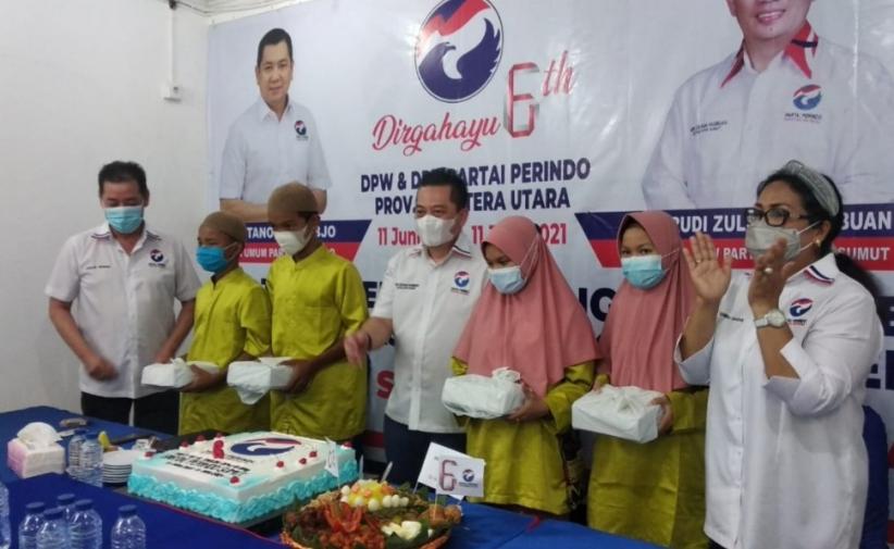 title Rayakan HUT Ke-6 Tahun, Perindo Sumut Santuni Anak Yatim Rayakan HUT Ke-6 Tahun, Perindo Sumut Santuni Anak Yatim