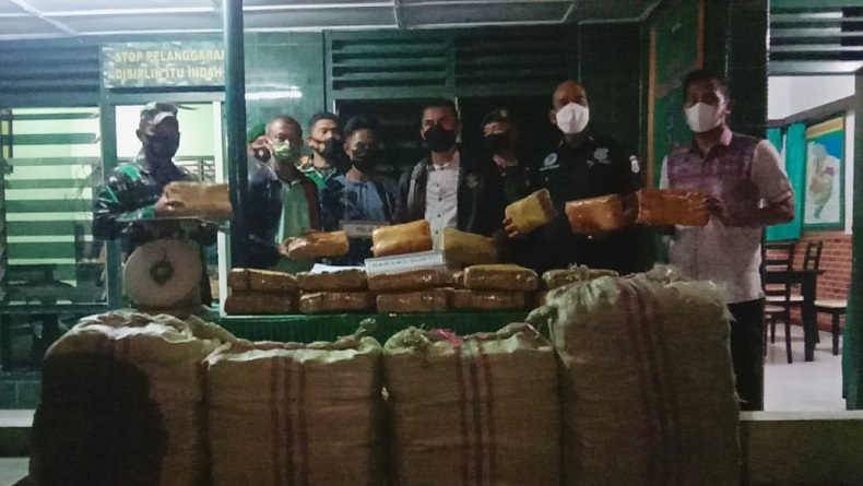 Diselamatkan Prajurit TNI dari Amukan Massa, Warga Gayo Lues Ini Ketahuan Bawa 148 Kg Ganja