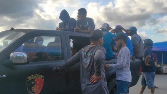 Belasan Preman Pasar dan Terminal di Ambon Ditangkap