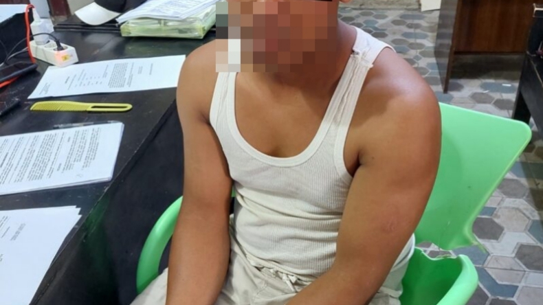 Perampas Ponsel di Lampung Ditangkap Polisi, Digiring Cuma Pakai Kaus Kutang