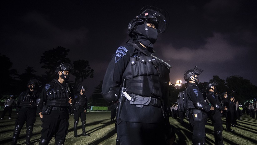 Anies Baswedan Pimpin Apel Kesiapan Penegakan Disiplin PPKM Mikro - Bagian 3