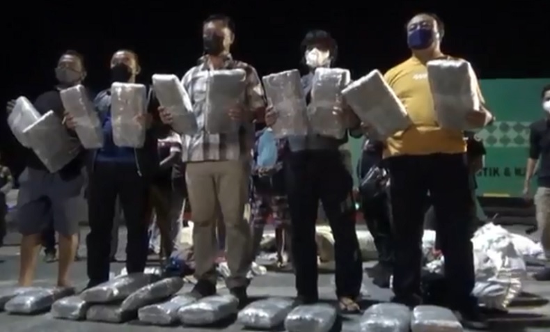 BNNP Bali Gagalkan Penyelundupan Ganja 44 Kg Milik Bandar Besar