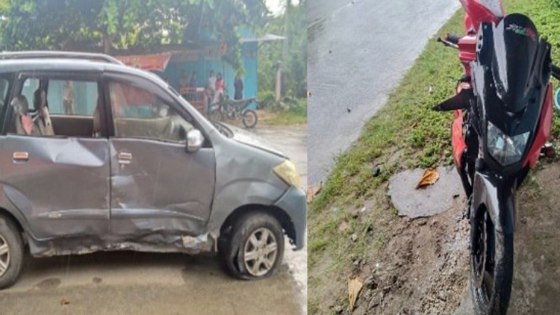 Laka Lantas Maut di Melonguane, Mobil Tabrak Motor 1 Korban Tewas