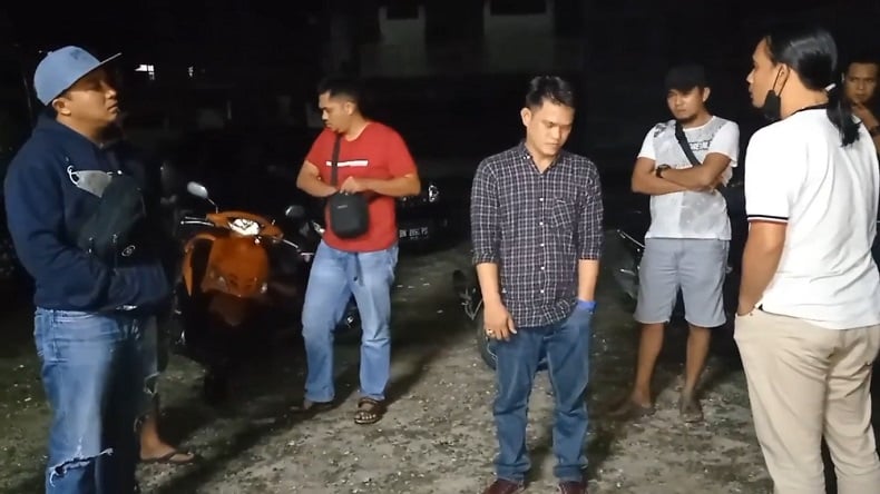 Palak Sopir Truk, Preman di Pangkalpinang Ditangkap