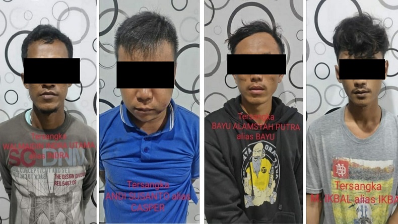 Pesta Narkoba 4 Warga Simalungun Ditangkap Polisi