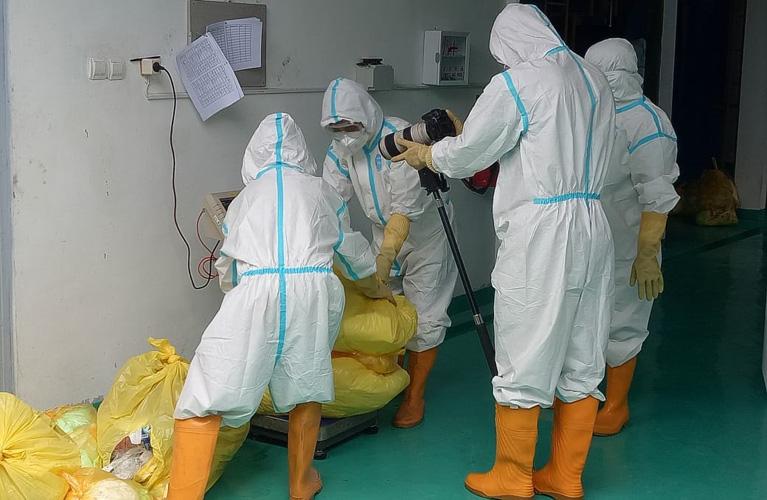 Kesdam IV/Diponegoro Turun Tangan Atasi 6 Ton Limbah Medis Covid-19 di Kudus