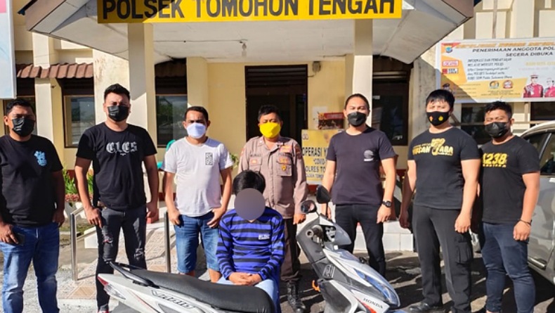 Bikin Malu, Pria Tomohon Ini Curi Motor Milik Rumah Makan Tempat Istrinya Bekerja
